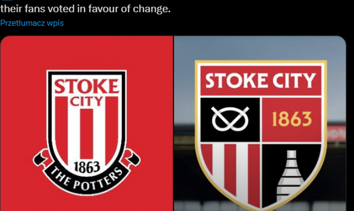 HIT! Kibice Stoke City zdecydowali, że klub ZMIENIA HERB na...